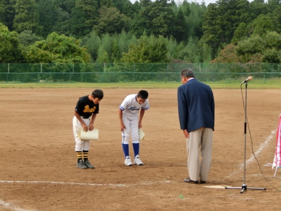 印西市秋季大会Aリーグ3位表彰式